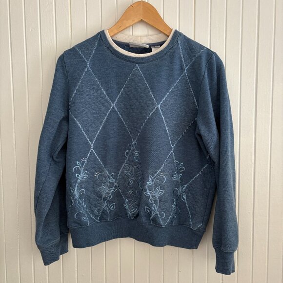 Alfred Dunner Grandmacore Sweater Crew Neck - Picture 1 of 12